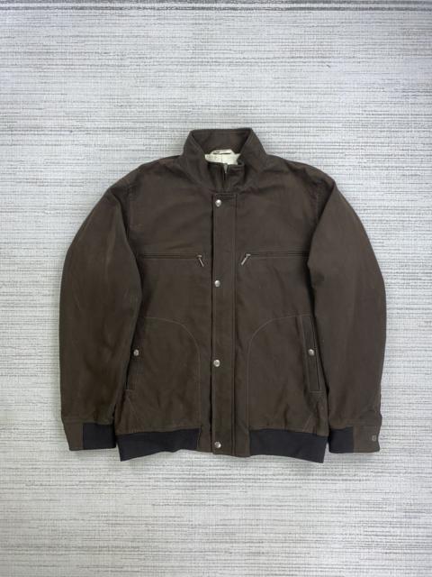 Other Designers Vintage 90s Core Uomo Multipocket Suede Leather Jacket