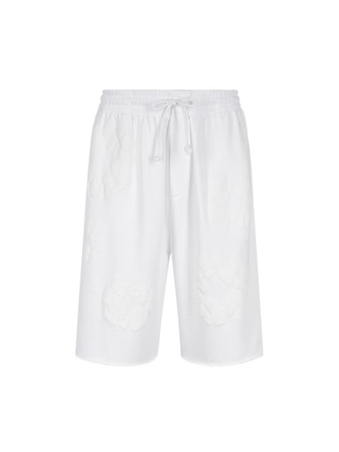 DENIM TEARS Mono Cotton Wreath Shorts "White"