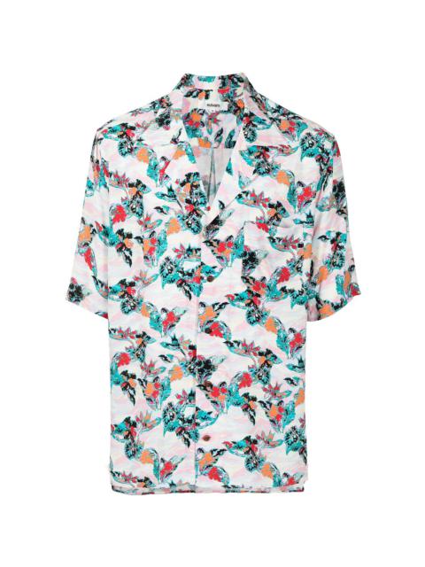 floral-print shirt
