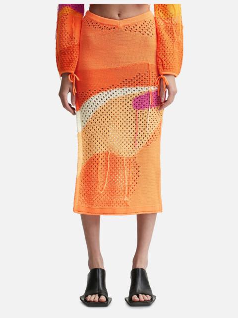 House of Sunny POMPELMO SUNSET KNIT SKIRT