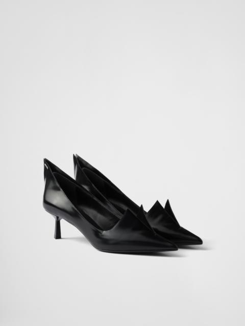 Prada Brushed leather pumps
