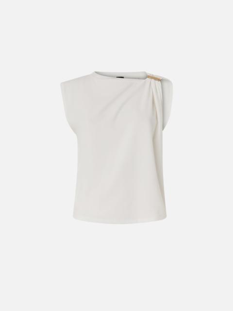 PINKO TOP WITH GOLDEN DETAIL