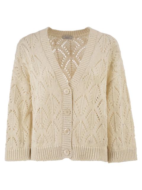 PESERICO Peserico Women Cotton Cord Cardigan With Sequins