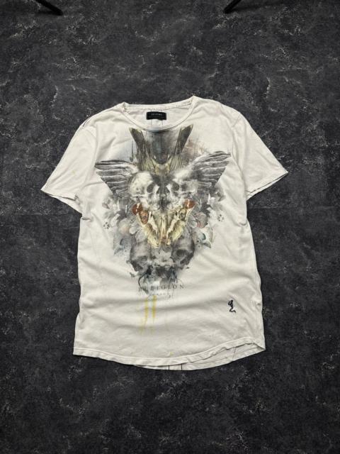 Other Designers Le Grande Bleu (L.G.B.) - Vintage LGB IfSixWasNine Style Skull Print Religion T-Shirt