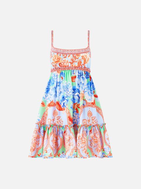 CAMILLA SHORT DRESS WITH JERSEY BODICE