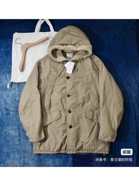visvim Visvim 19AW Wright Field Parka (Mud-dyed, Fur-collared Coat)