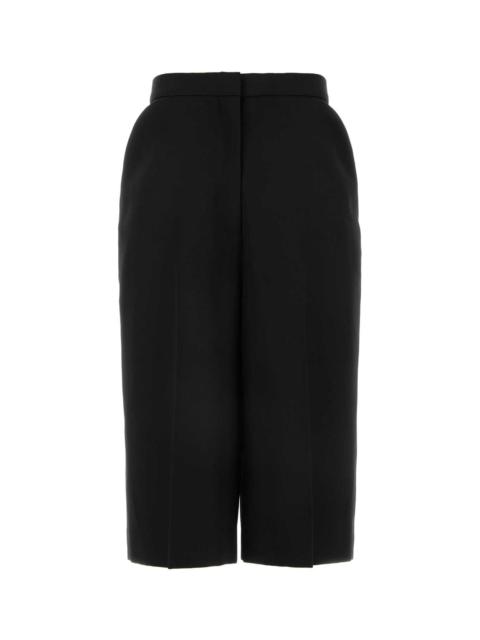 Givenchy Women Black Wool Bermuda Shorts