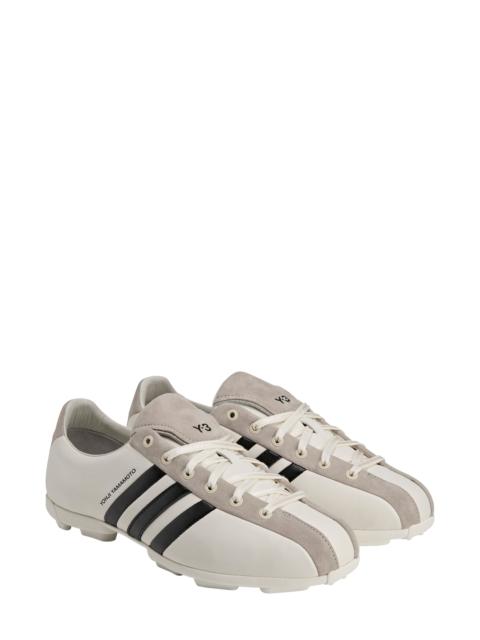 Y-3 Gender Inclusive Y-3 Field Sneaker in White/Black/Light Brown at Nordstrom