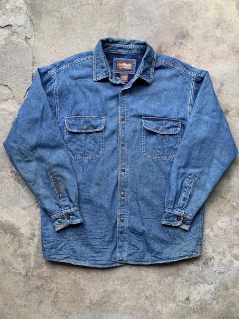 Levi's Distressed Levis Denim Shirt Blanket Lining