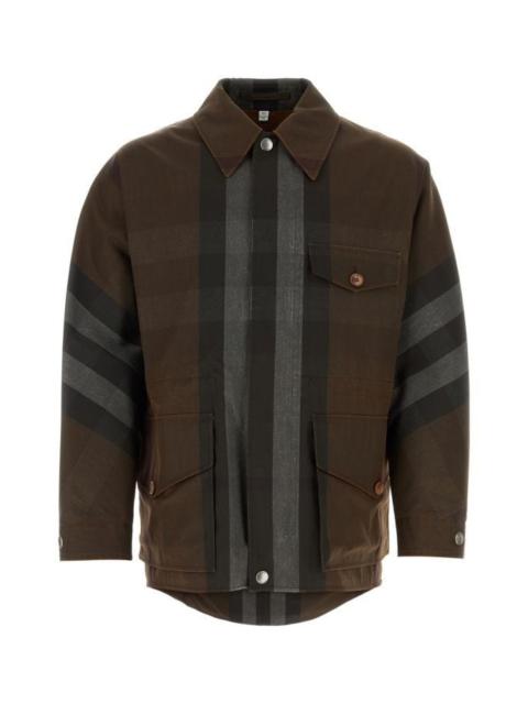 BURBERRY MAN Embroidered Polyester Blend Jacket
