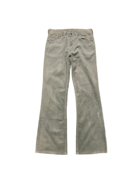 Levi's Vintage Levis 517 Green Corduroy Flare Jeans Hedi Slimane