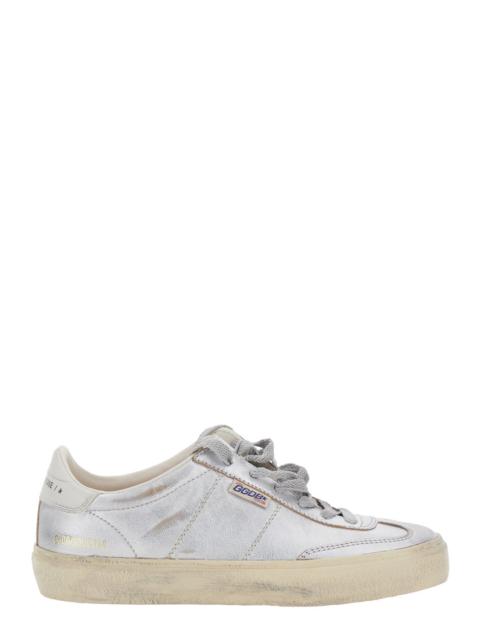 Golden Goose Golden Goose Women 'Soul-Star' Metallic Low Top Sneakers With Logo Lettering On Tongue And Heel In L