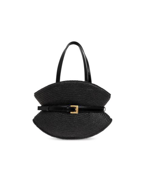 Balmain BALMAIN Shuffle Medium $1395 Black Top Handle Bag New & Auth