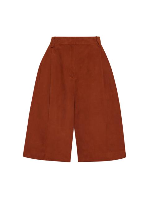 ROSETTA GETTY Suede Shorts brown