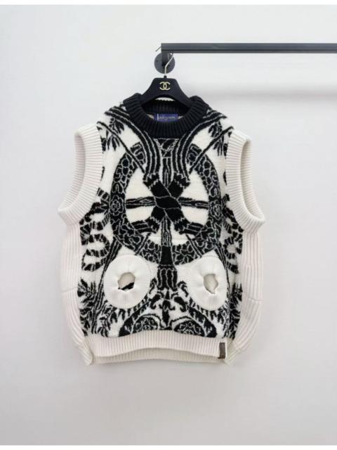 Louis Vuitton Louis Vuitton cashmere blend bow jacquard sleeveless knit vest