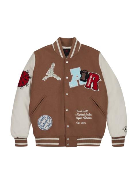 Jordan Air Jordan x Travis Scott Varsity Jacket 'Antique Brown'
