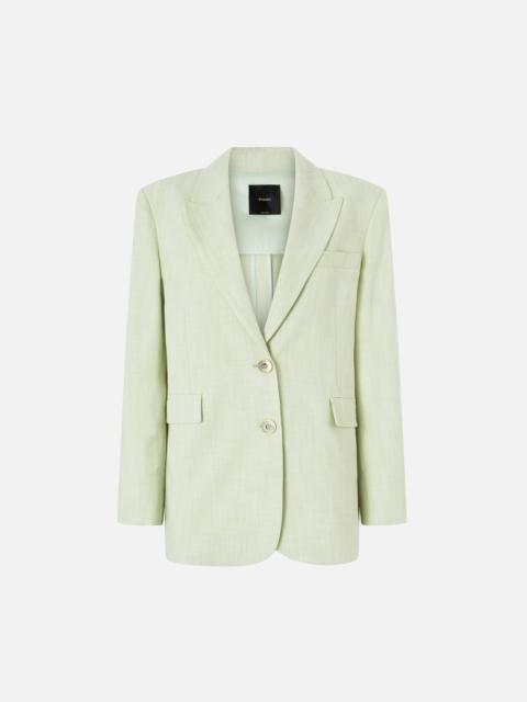 PINKO SINGLE-BREASTED JACKET WITH A RUSTIC EFFECT