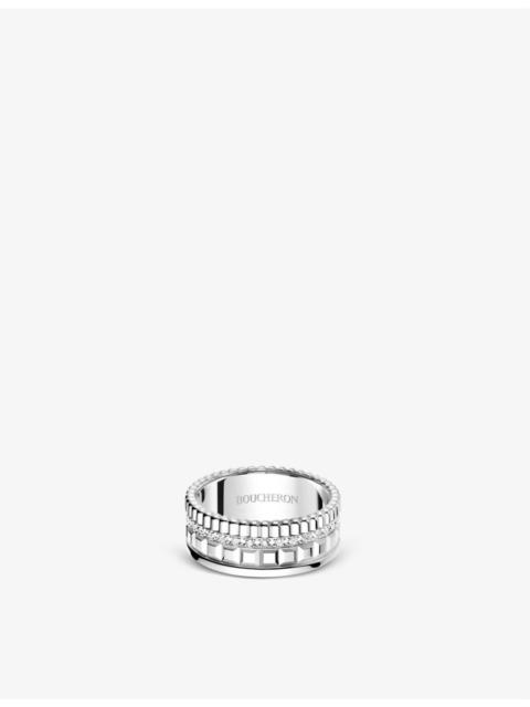 Boucheron Quatre Radiant Edition white-gold and 0.24ct diamond ring