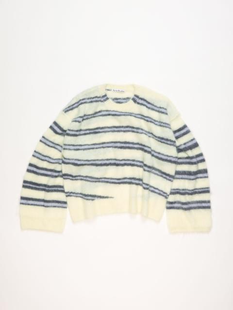 Mohair blend jumper - Soft yellow/multi