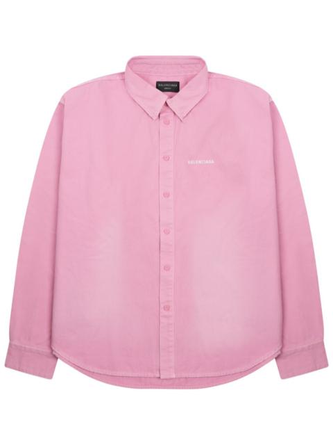 BALENCIAGA COTTON SHIRT WITH LOGO
