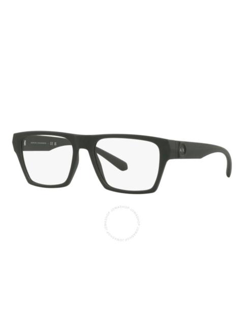 Armani Exchange - Armani Exchange Demo Rectangular Men's Eyeglasses AX3097 8301 55