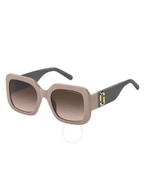 Marc Jacobs Marc Jacobs Brown Gradient Square Ladies Sunglasses MARC 647/S 0690/HA 53