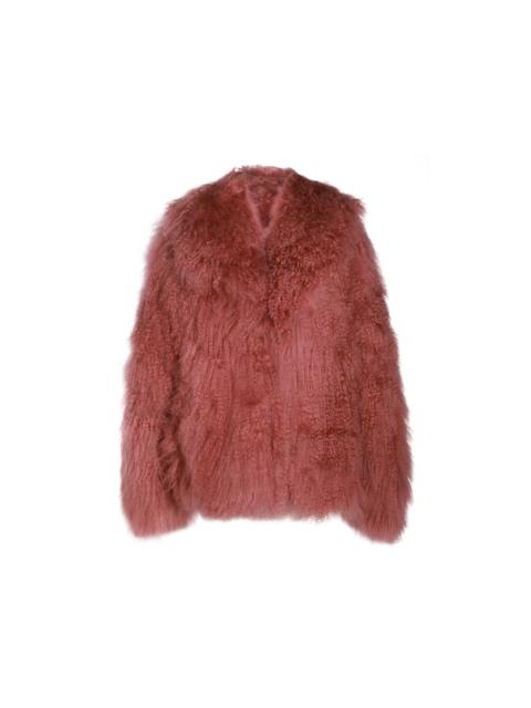 VINTAGE ROSE VISCOSE FUR JACKET