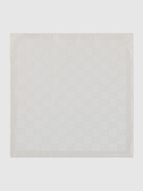 GUCCI GG cotton silk pocket square