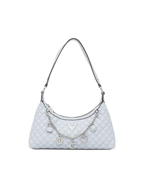 GUESS USA logo-plaque leather shoulder bag