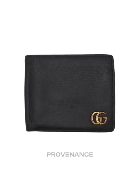GUCCI Gucci GG Marmont Bifold Wallet - Black Leather