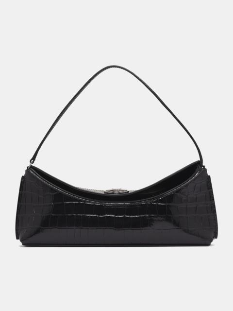 JACQUEMUS Black Python Leather Pochette Bag