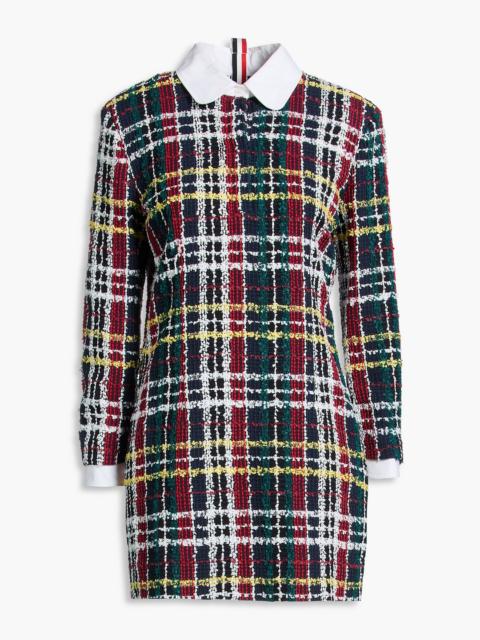 Thom Browne Cotton-blend tweed mini dress