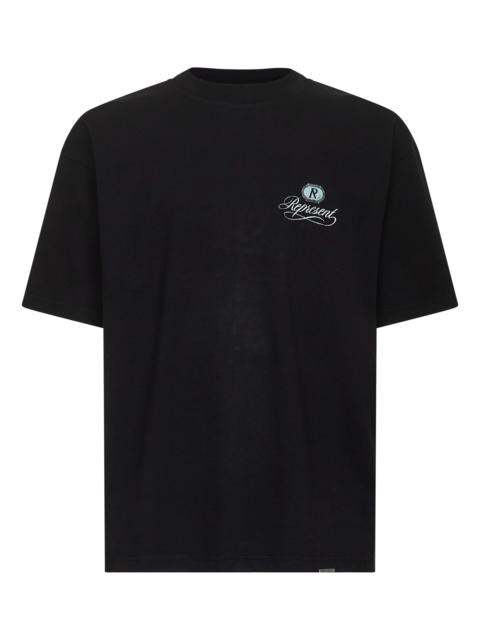 REPRESENT Black Grand Vintage Hand Drawn T-shirt