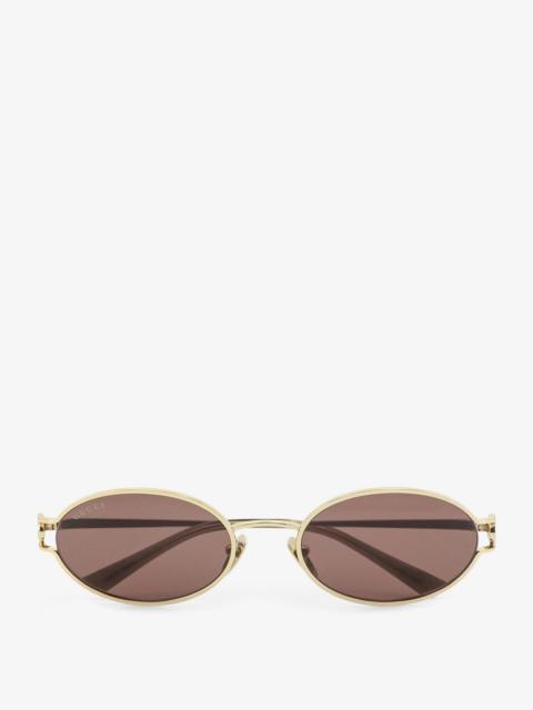 GUCCI Gucci Acetate Sunglasses Brown Women