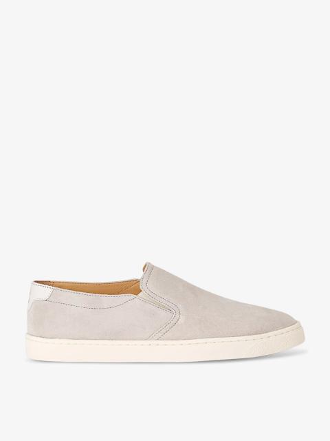Brunello Cucinelli Slip-on leather low-top trainers