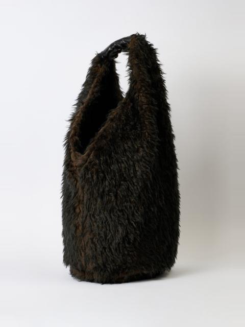Our Legacy Drip Bag Ombre Brown Hairy Wool