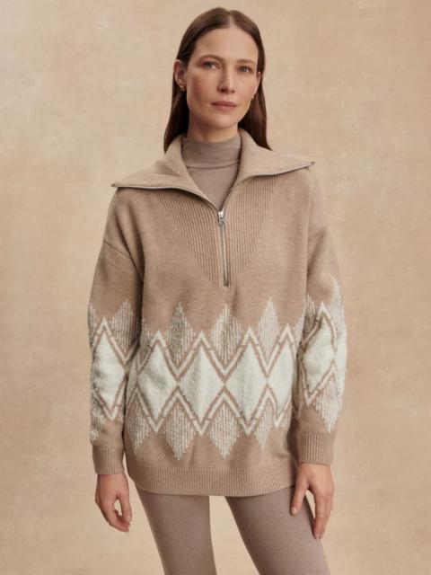 VARLEY Varley Women's Betty Jacquard 1/2-Zip Sweater