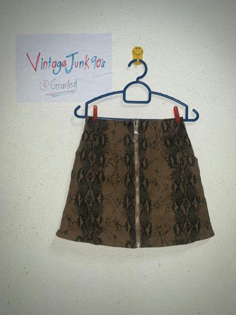 Other Designers Vintage CECIL Mcbee Mini Skirt Snake skin design