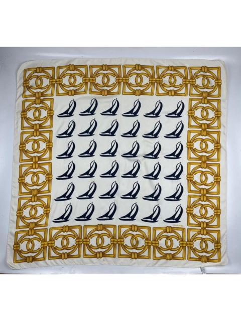 CHANEL chanel silk scarf tc51