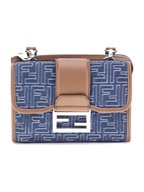 FENDI Baguette Denim Shoulder Bag