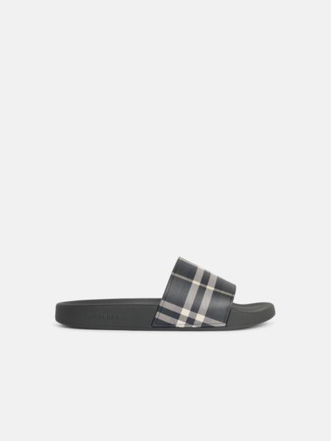 Burberry 'CHECK' 'THICKET' GREEN POLYURETHANE SLIPPERS