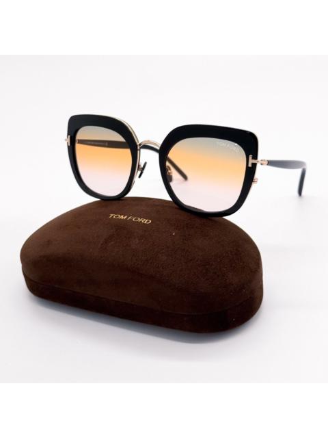 TOM FORD NEW TOM FORD TF945 01B SQUARE SUNGLASSES VIRGINIA FT0945/S