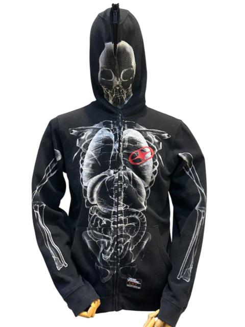 Other Designers 2000s No Fear Skeleton Full Zip Hoodie