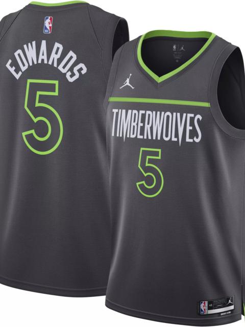 Jordan Jordan Adult Minnesota Timberwolves Anthony Edwards #5 Statement Jersey