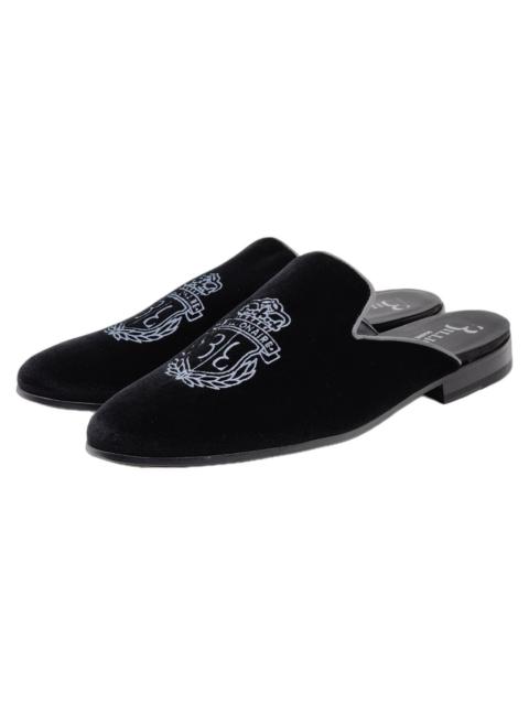 Other Designers Billionaire Couture - Velvet Half Loafers NWB | Size 44 US 11 | Black | NWB
