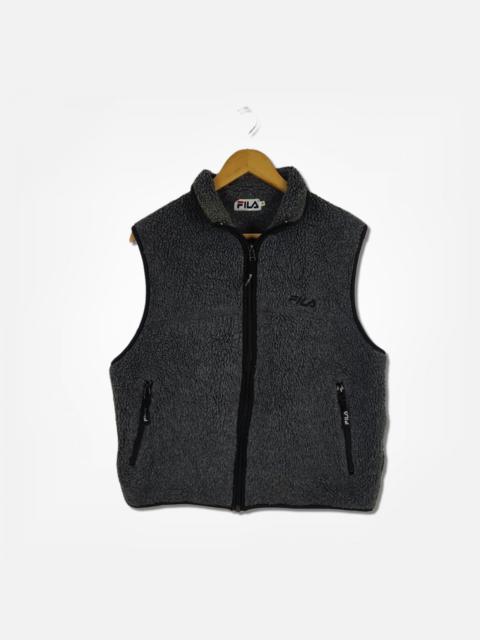Other Designers Fila - FILA Fleece Anorak Outdoor Vest Jacket