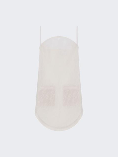 courrèges Circle Lace Dress Heritage White