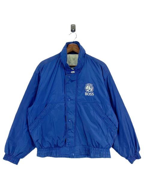 Other Designers Vintage Suntory Boss Coffee Bomber Blue Jacket