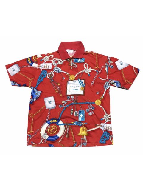 Other Designers Vintage - Vintage Valentino Fullprint Polos Shirt