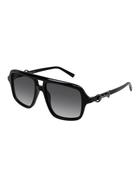 GUCCI Gucci Grtey Gradient Navigator Ladies Sunglasses GG2052S 005 53